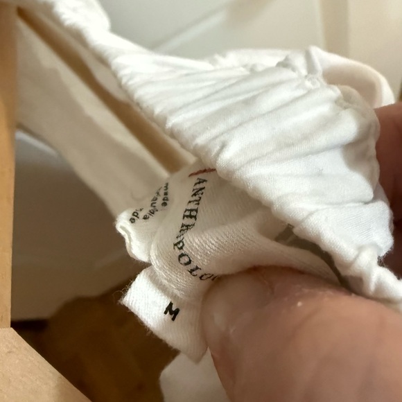 Anthropologie White high-low bubble hem midi skirt - Picture 6 of 6